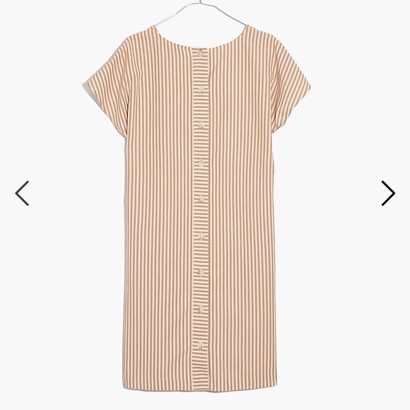 Madewell Button-Back Easy Dress in Stripe - Picture 9 of 10